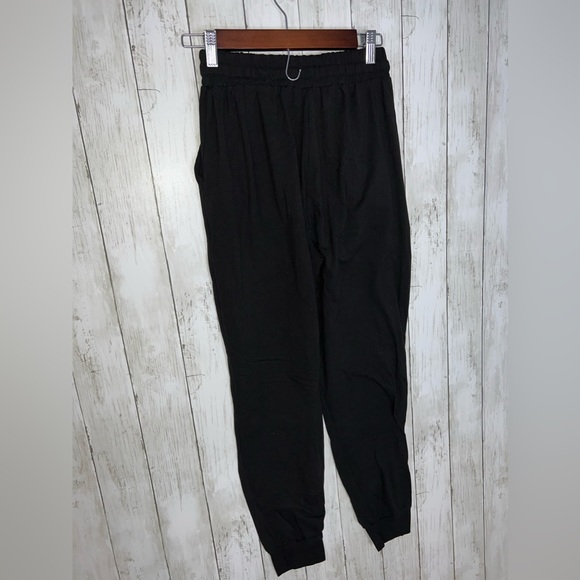 NanaMacs Joggers Pockets Black Size XL Super Stretchy has Drawstring - Picture 4 of 6